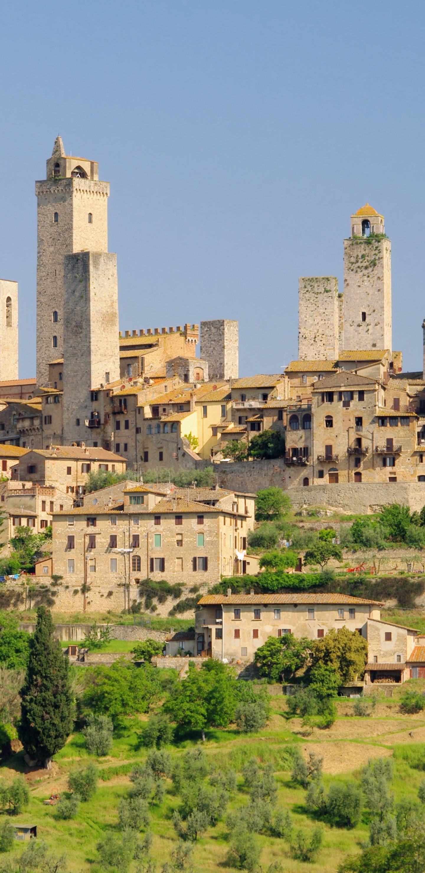 Edificio de Hormigón Marrón Cerca de Árboles Verdes Durante el Día. Wallpaper in 1440x2960 Resolution