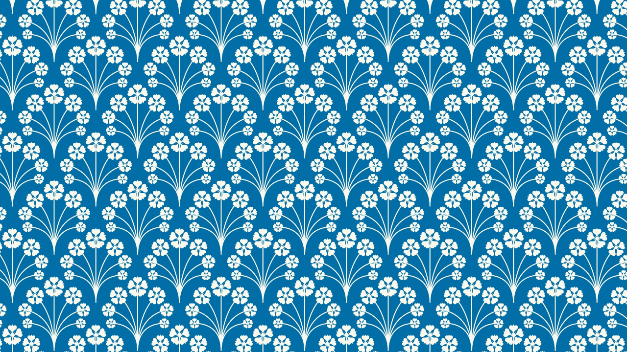 Textil Floral Blanco y Azul. Wallpaper in 1280x720 Resolution