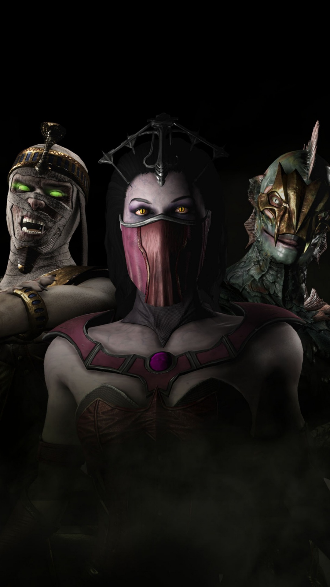 Mortal Kombat x, Mortal Kombat, Ermac, Darkness, Batman. Wallpaper in 1080x1920 Resolution