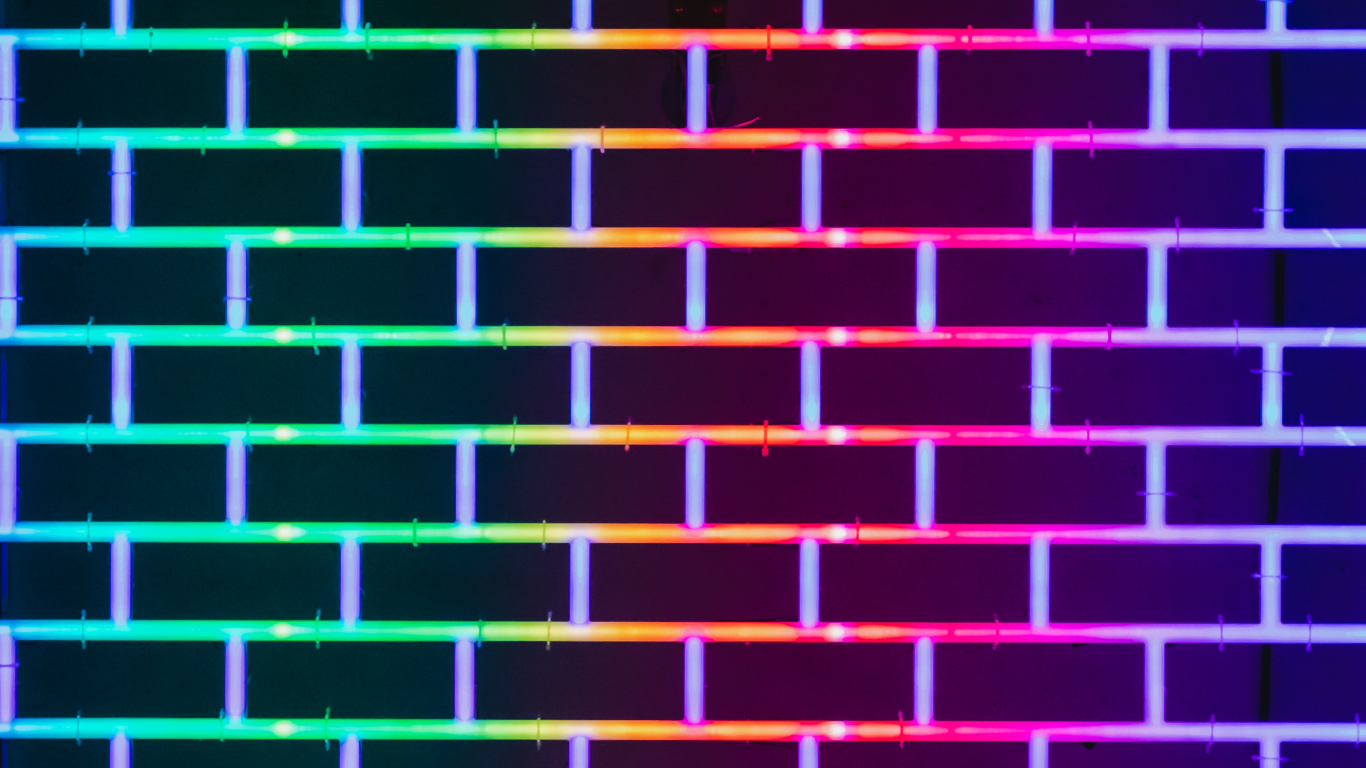 Brick, Line, Purple, Violet, Pattern. Wallpaper in 1366x768 Resolution