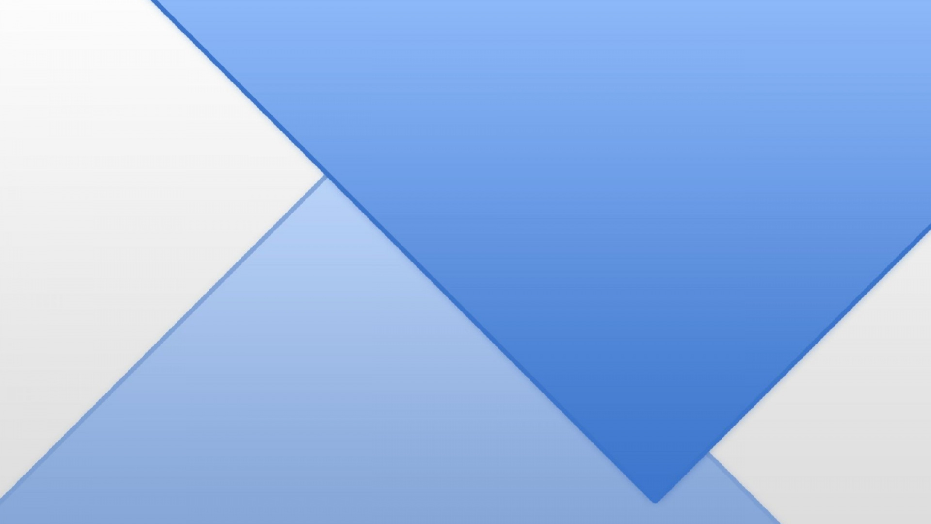 Blaue Und Weiße Dreieckillustration. Wallpaper in 1920x1080 Resolution