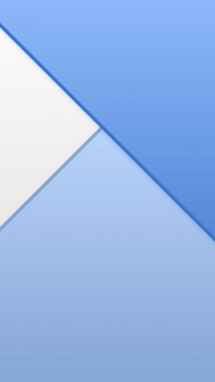 Blue and White Triangle Illustration. Wallpaper in 750x1334 Resolution