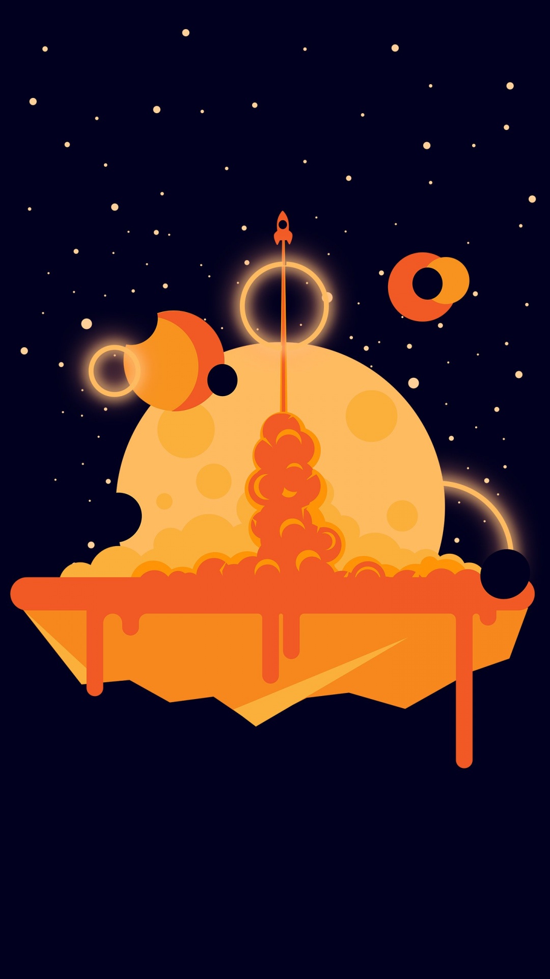 Naranja, Ambiente, Objeto Astronómico, Arte, Gas. Wallpaper in 1080x1920 Resolution