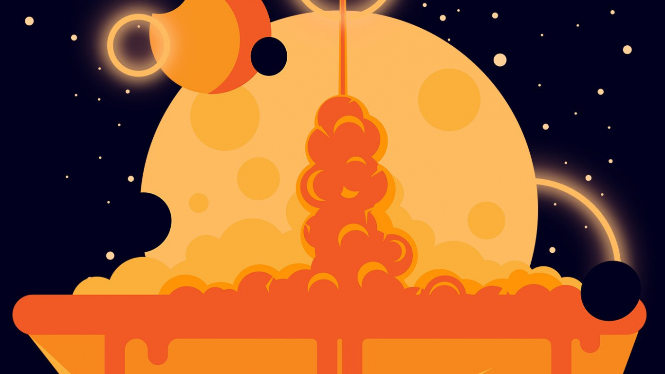 Naranja, Ambiente, Objeto Astronómico, Arte, Gas. Wallpaper in 1366x768 Resolution