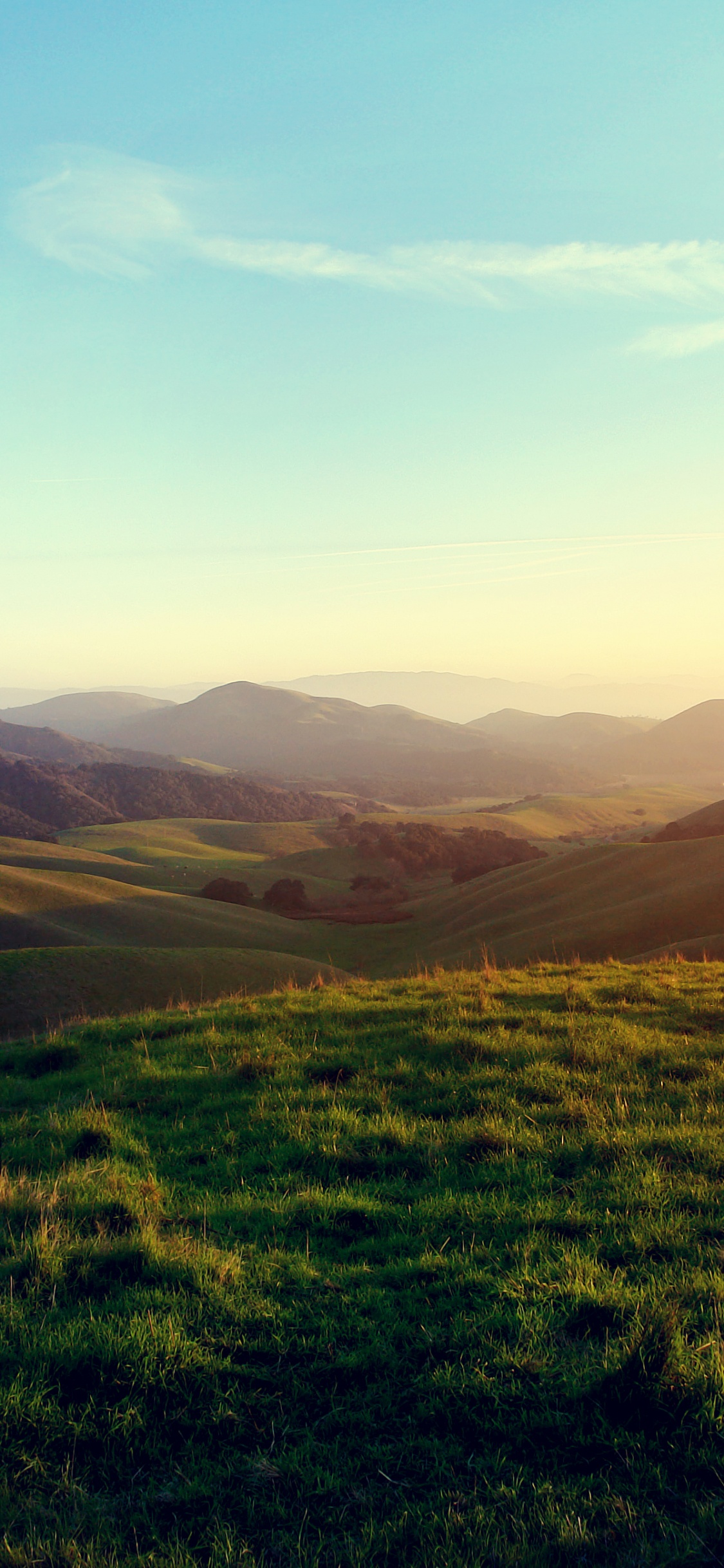 多山的地貌, 高地, 荒野, 跌倒了, 天空 壁纸 1125x2436 允许