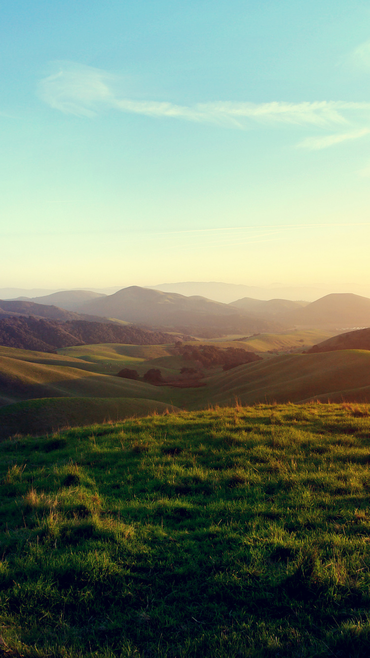 多山的地貌, 高地, 荒野, 跌倒了, 天空 壁纸 750x1334 允许