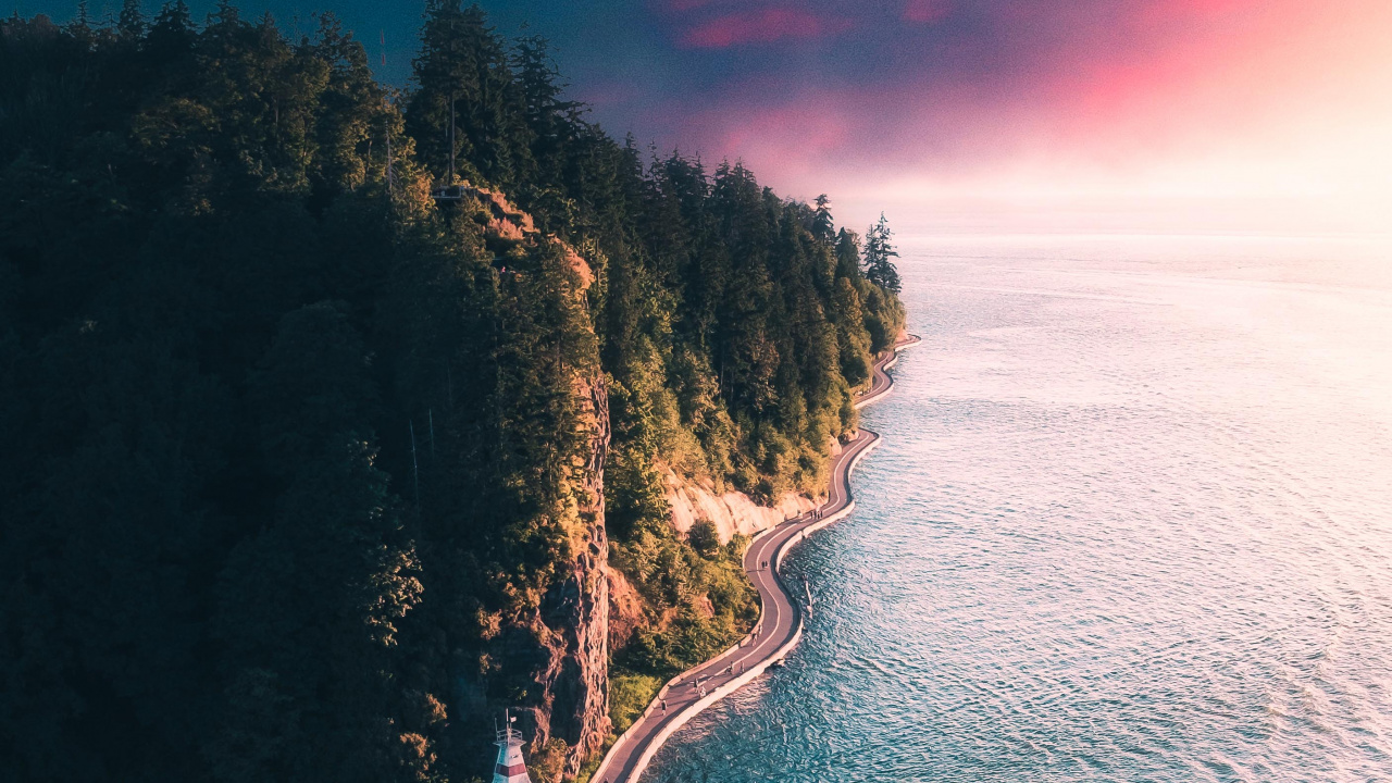 Stanley Park, Jasper National Park Von Kanada, Vancouver-Ufermauer, Innenstadt Von Vancouver, Park. Wallpaper in 1280x720 Resolution