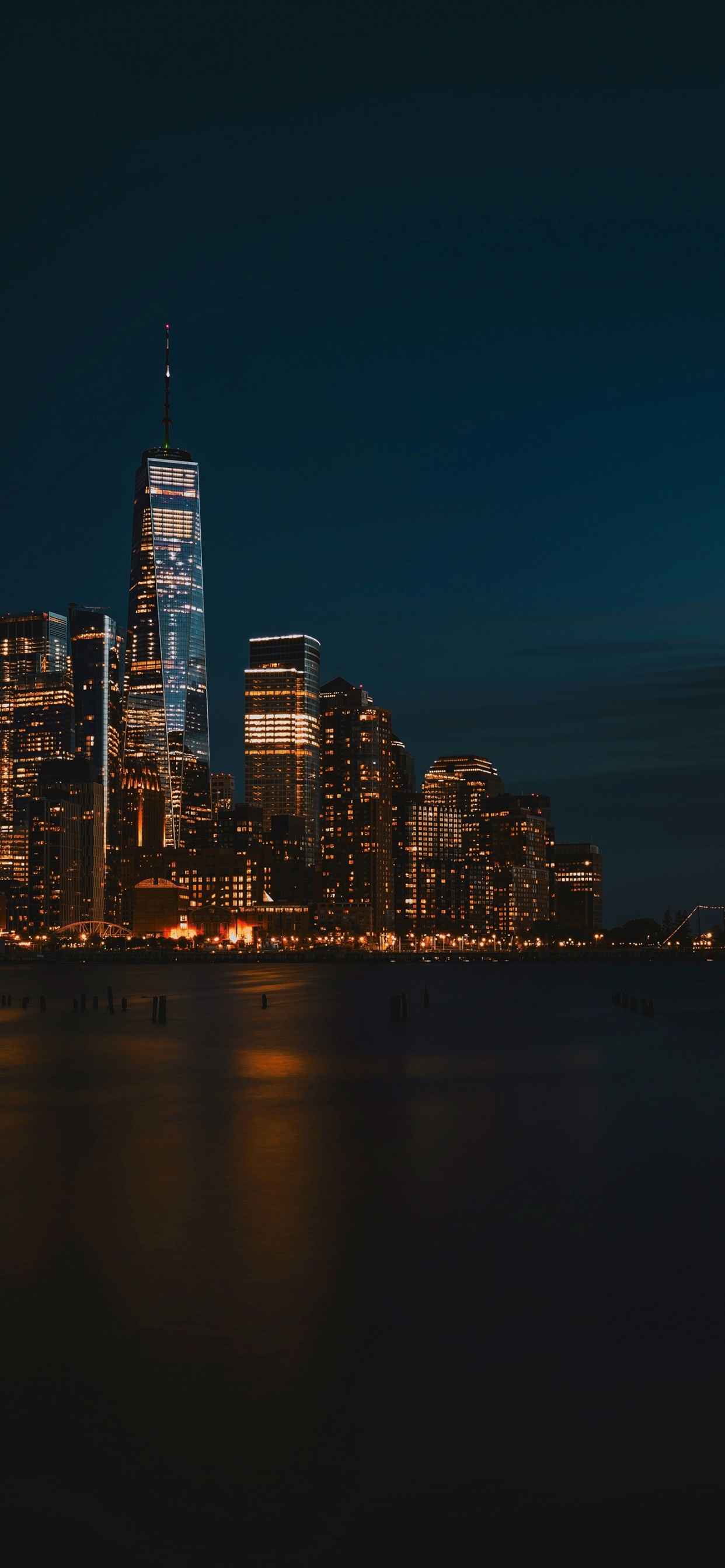 Cityscape, Water, Skyscraper, Building, Tower. Wallpaper in 1242x2688 Resolution