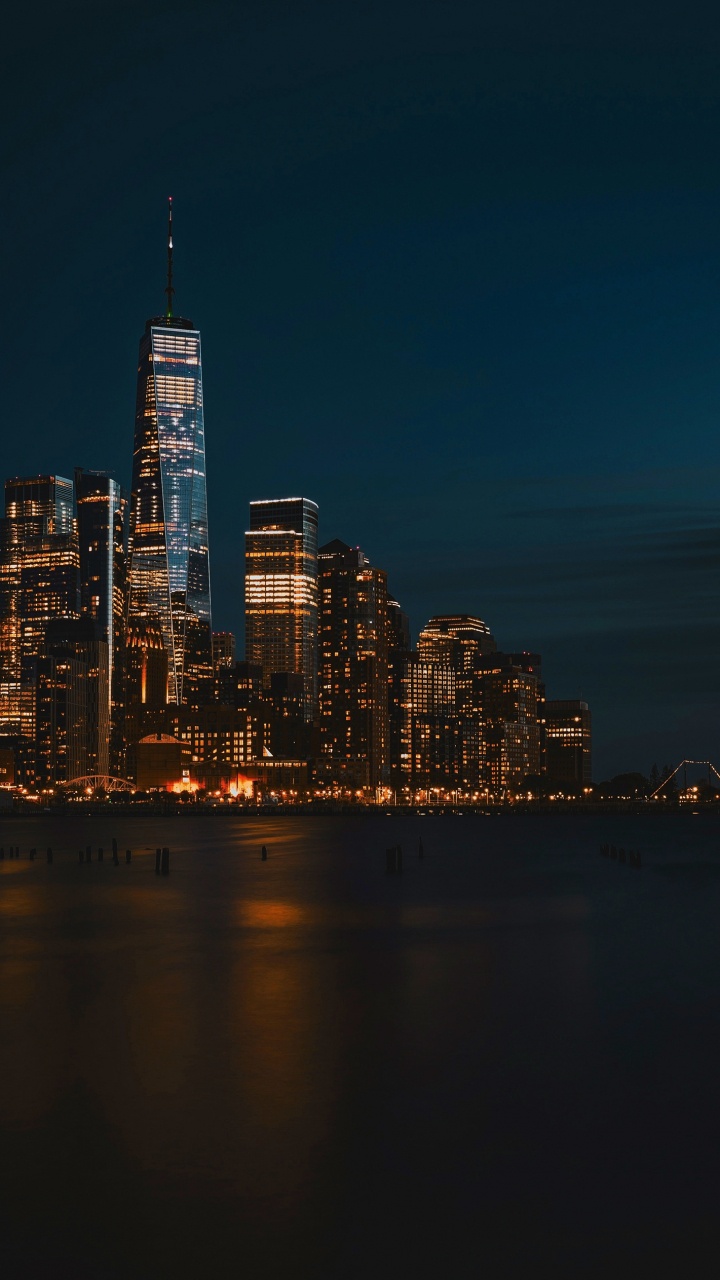 Cityscape, Water, Skyscraper, Building, Tower. Wallpaper in 720x1280 Resolution
