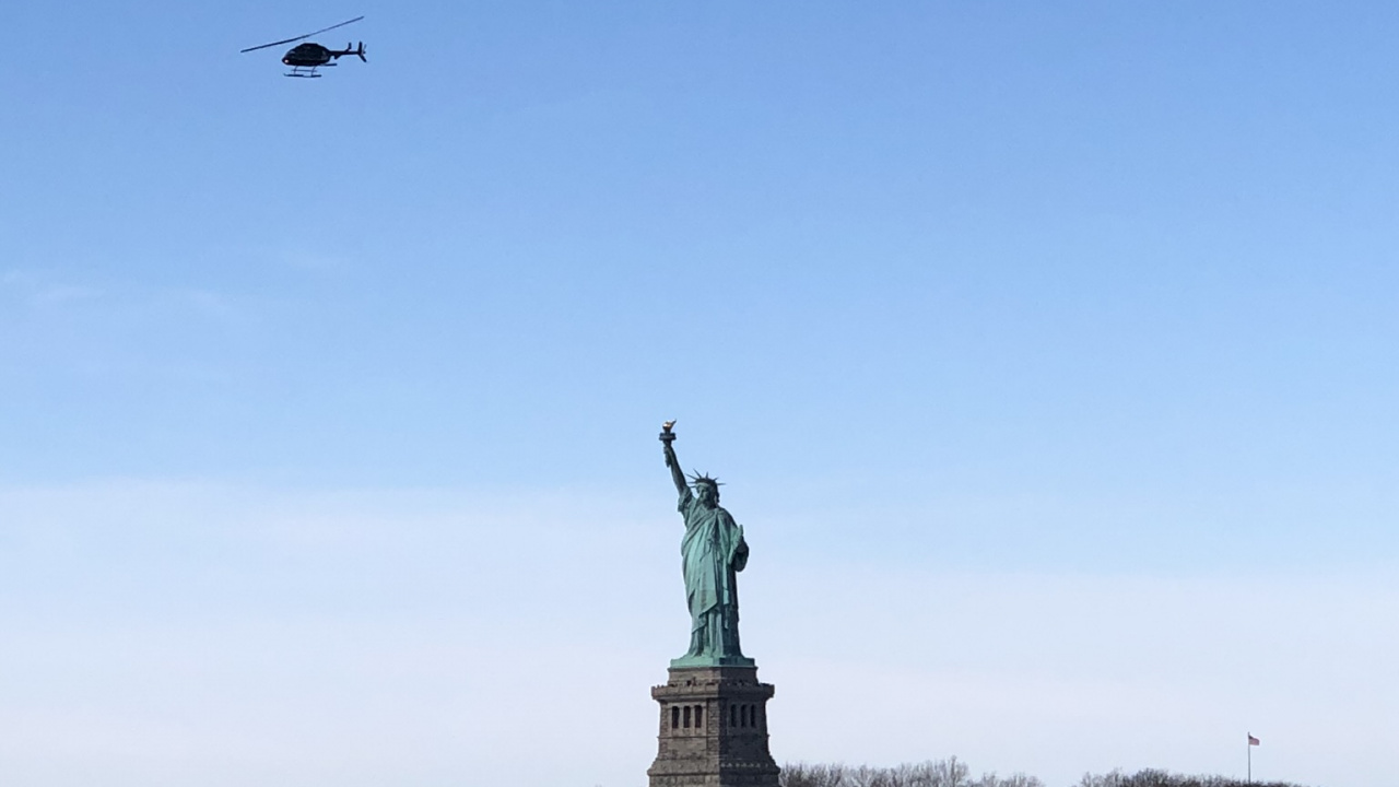 New York City, Freiheitsstatue, Freiheitsstatue Nationaldenkmal, Wasser, Statue. Wallpaper in 1280x720 Resolution