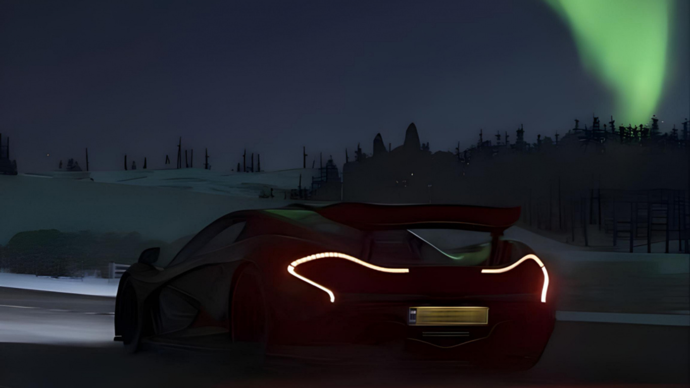 Aurora Boreal Mclaren, Deportivo, Mclaren Automotive, Coche, Mclaren. Wallpaper in 1366x768 Resolution