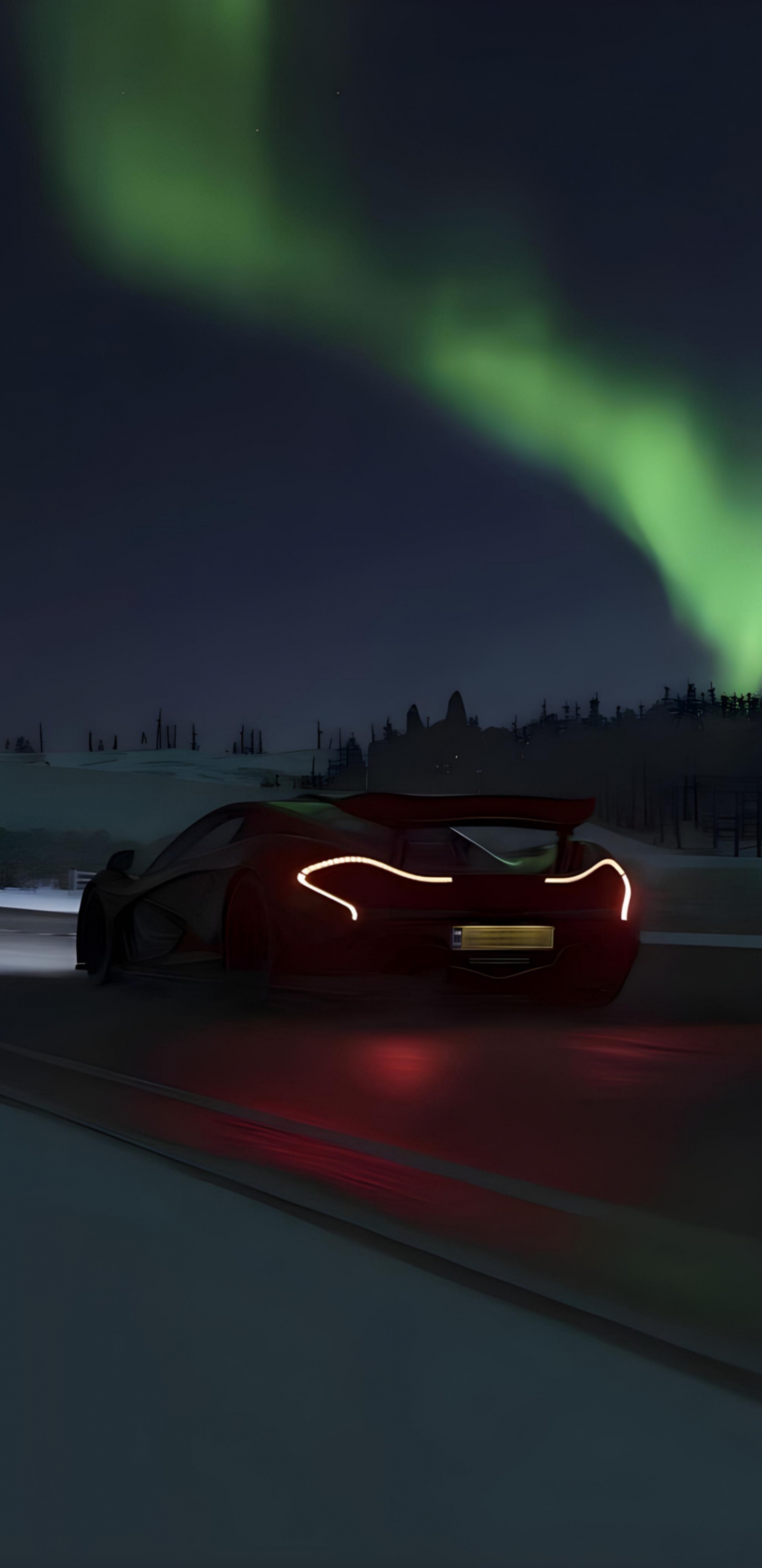 Aurores Boréales Mclaren, Mclaren Automotive, Mclaren, Aurora, Concept de Voiture. Wallpaper in 1440x2960 Resolution