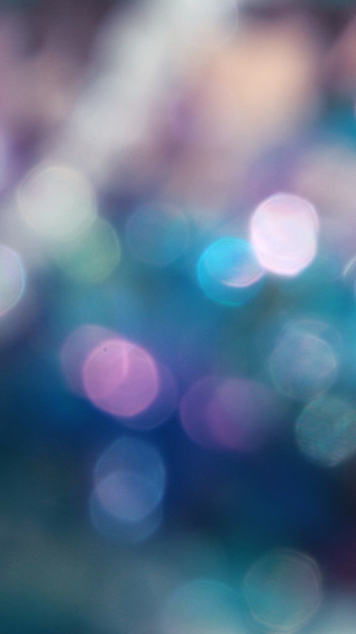 Grüne Und Weiße Bokeh-Lichter. Wallpaper in 720x1280 Resolution