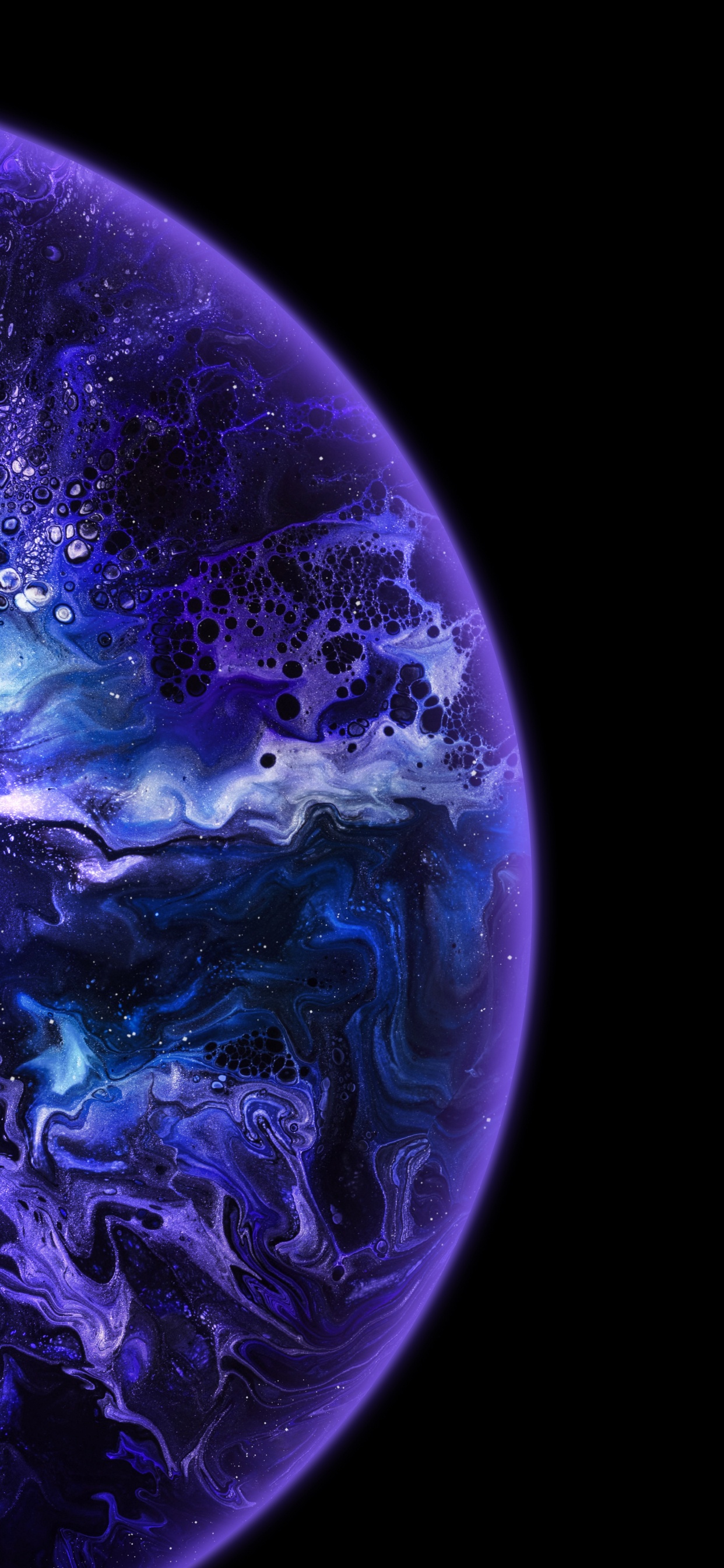 World, Purple, Astronomical Object, Art, Liquid. Wallpaper in 1242x2688 Resolution