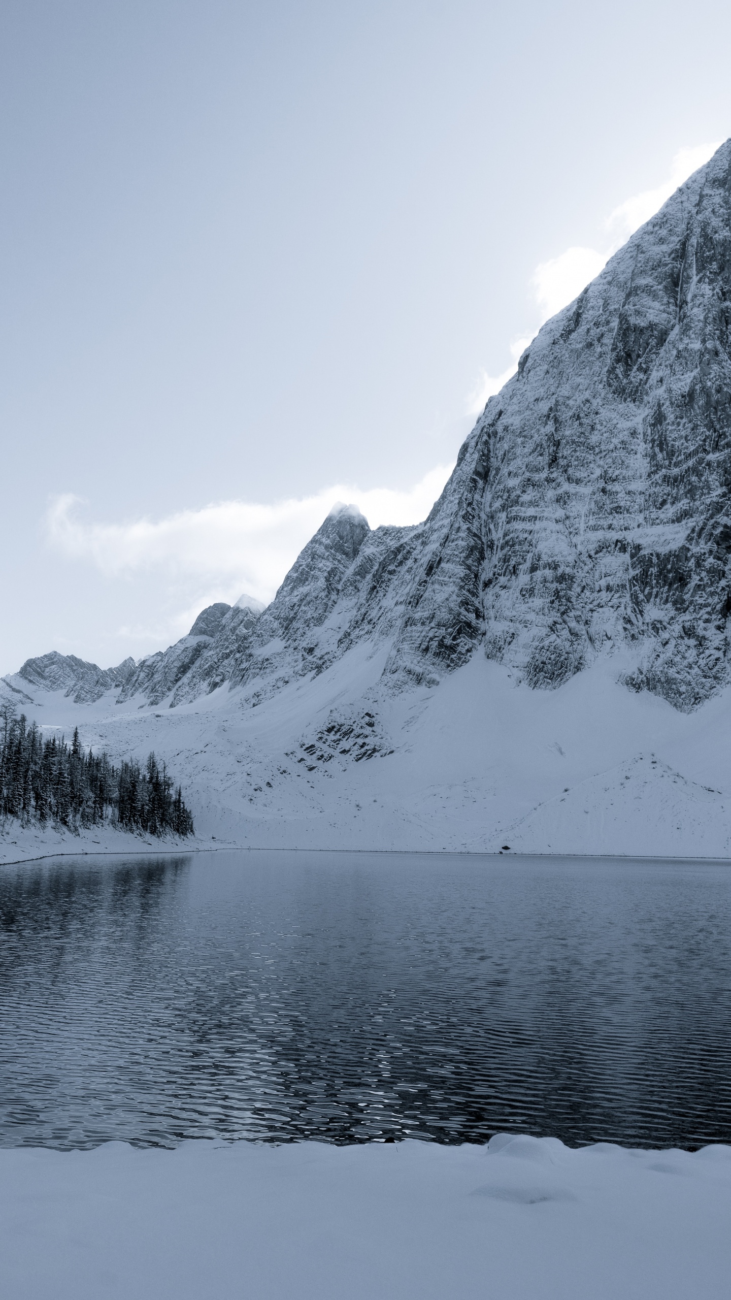 Snow, Mountain, Mountainous Landforms, Glacial Landform, Winter. Wallpaper in 1440x2560 Resolution