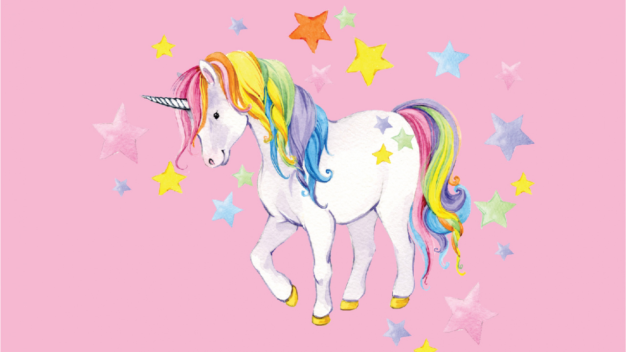 Ilustración de Caballo Marrón y Blanco. Wallpaper in 1280x720 Resolution