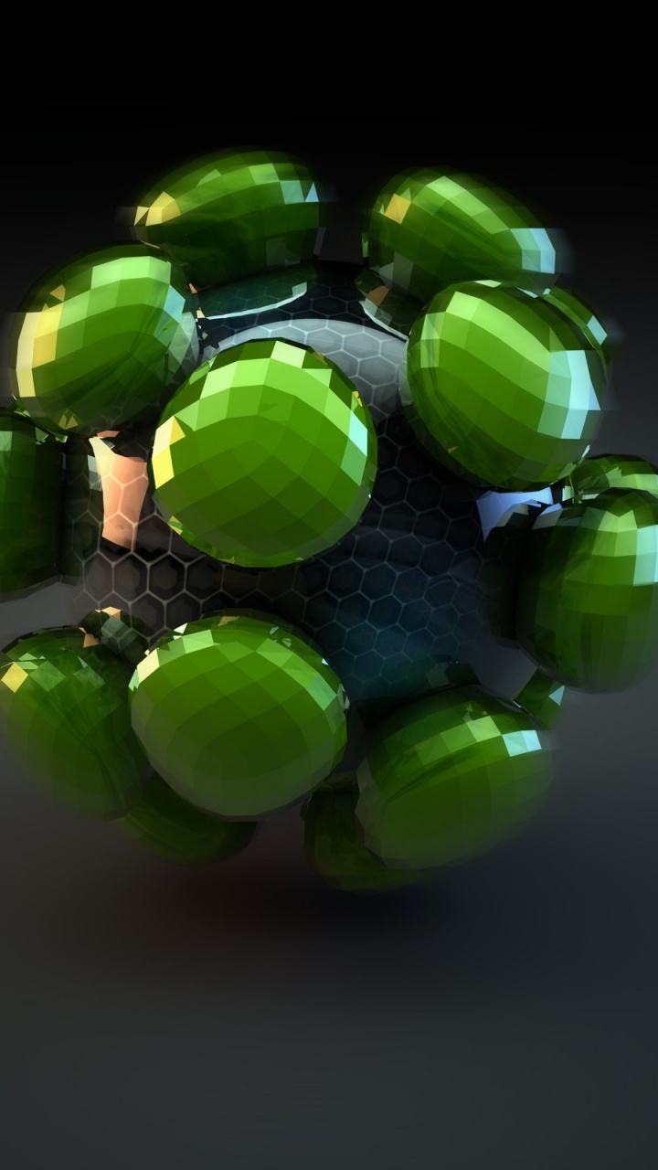 Jouet en Marbre Vert et Noir. Wallpaper in 720x1280 Resolution