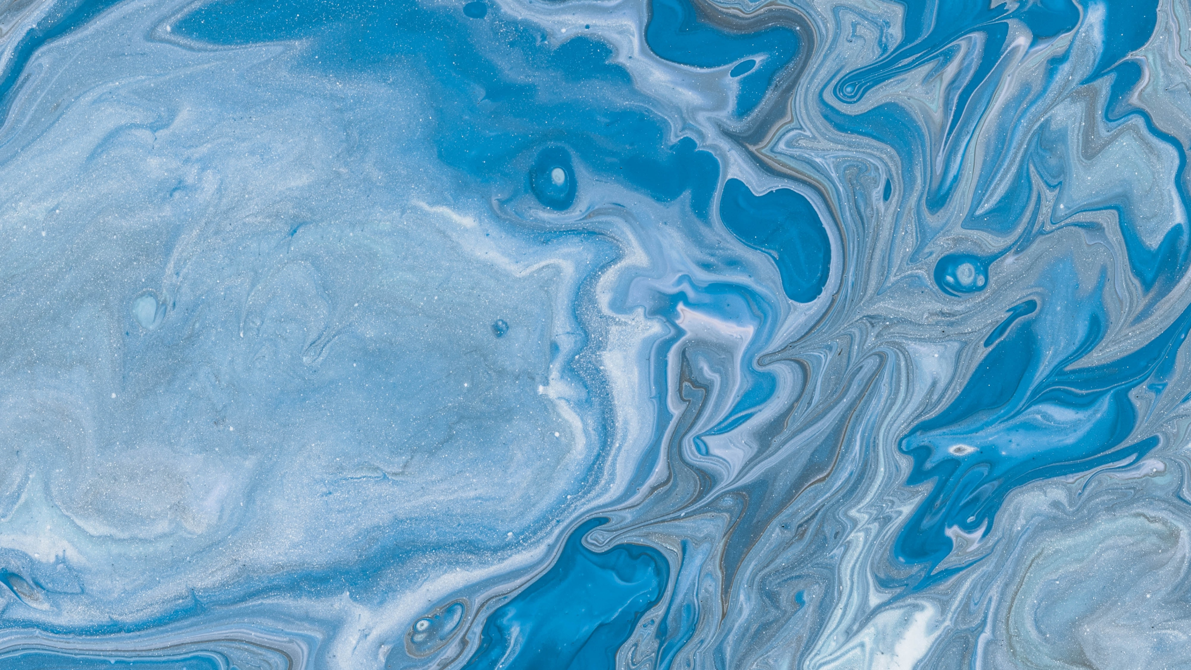 Peinture Abstraite Bleue et Brune. Wallpaper in 3840x2160 Resolution