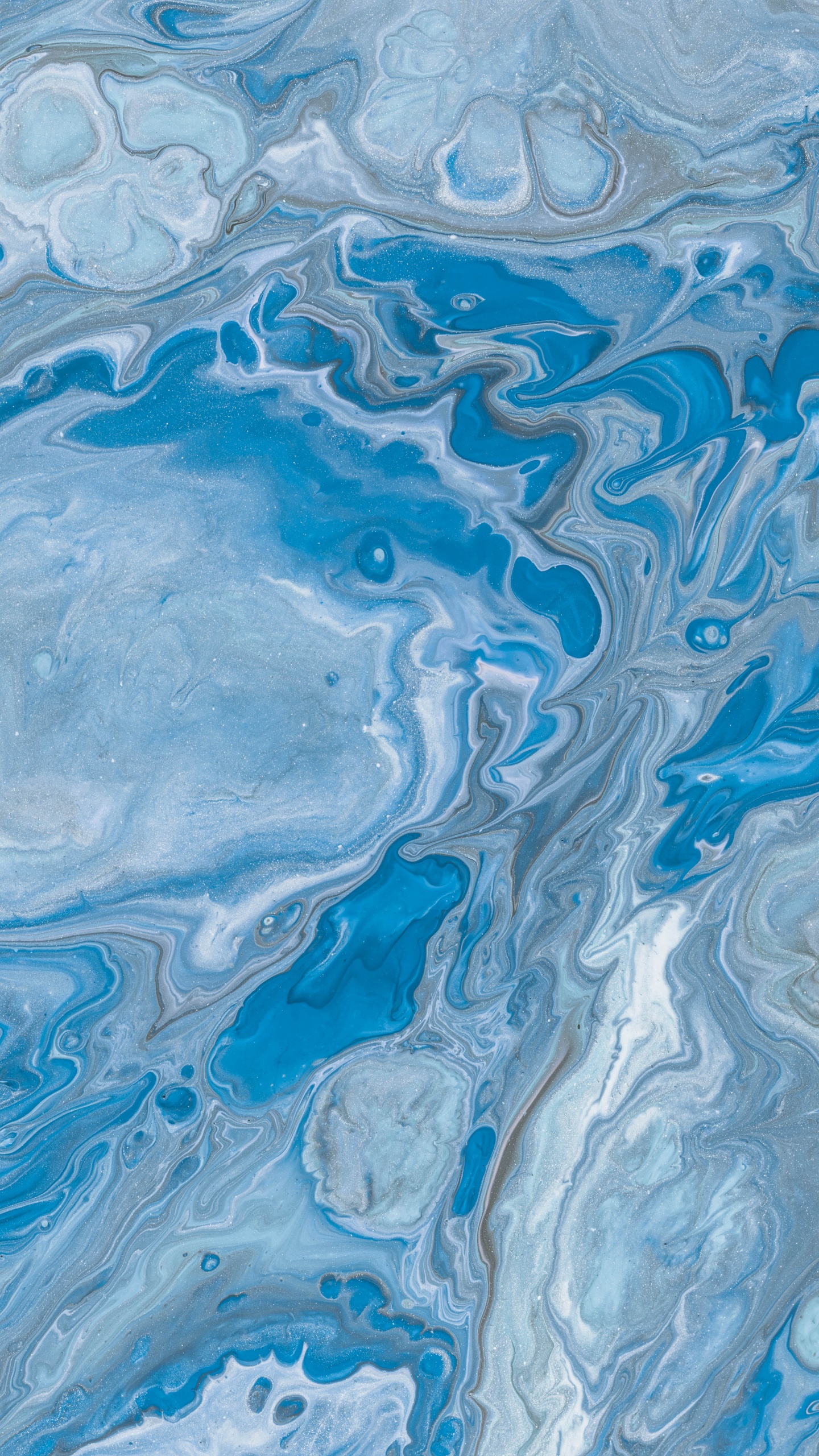 Pintura Abstracta Azul y Marrón. Wallpaper in 1440x2560 Resolution