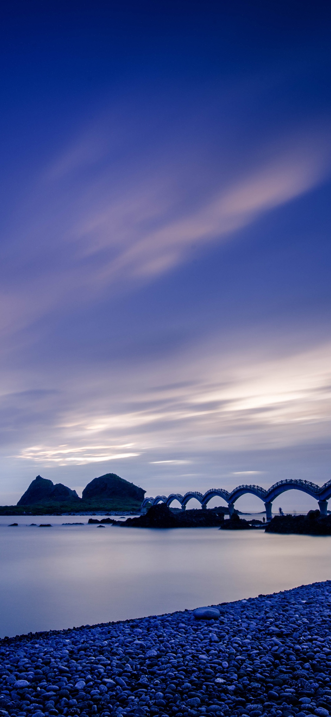 日落, 大海, 性质, 地平线, 海洋 壁纸 1125x2436 允许