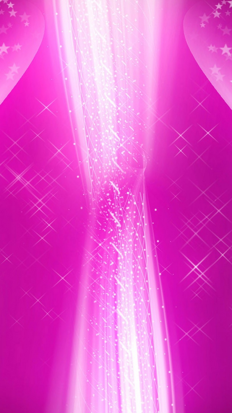 Ilustración de Luz Verde y Rosa. Wallpaper in 750x1334 Resolution