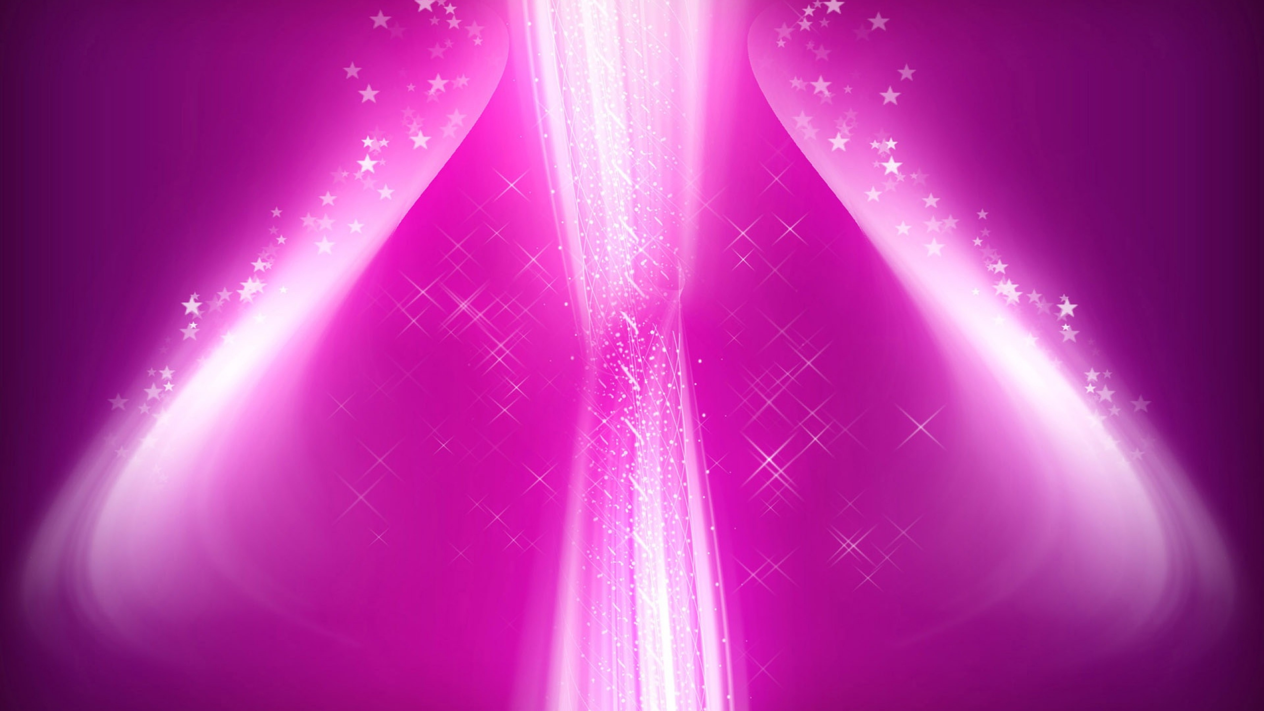 Green and Pink Light Illustration. Wallpaper in 2560x1440 Resolution