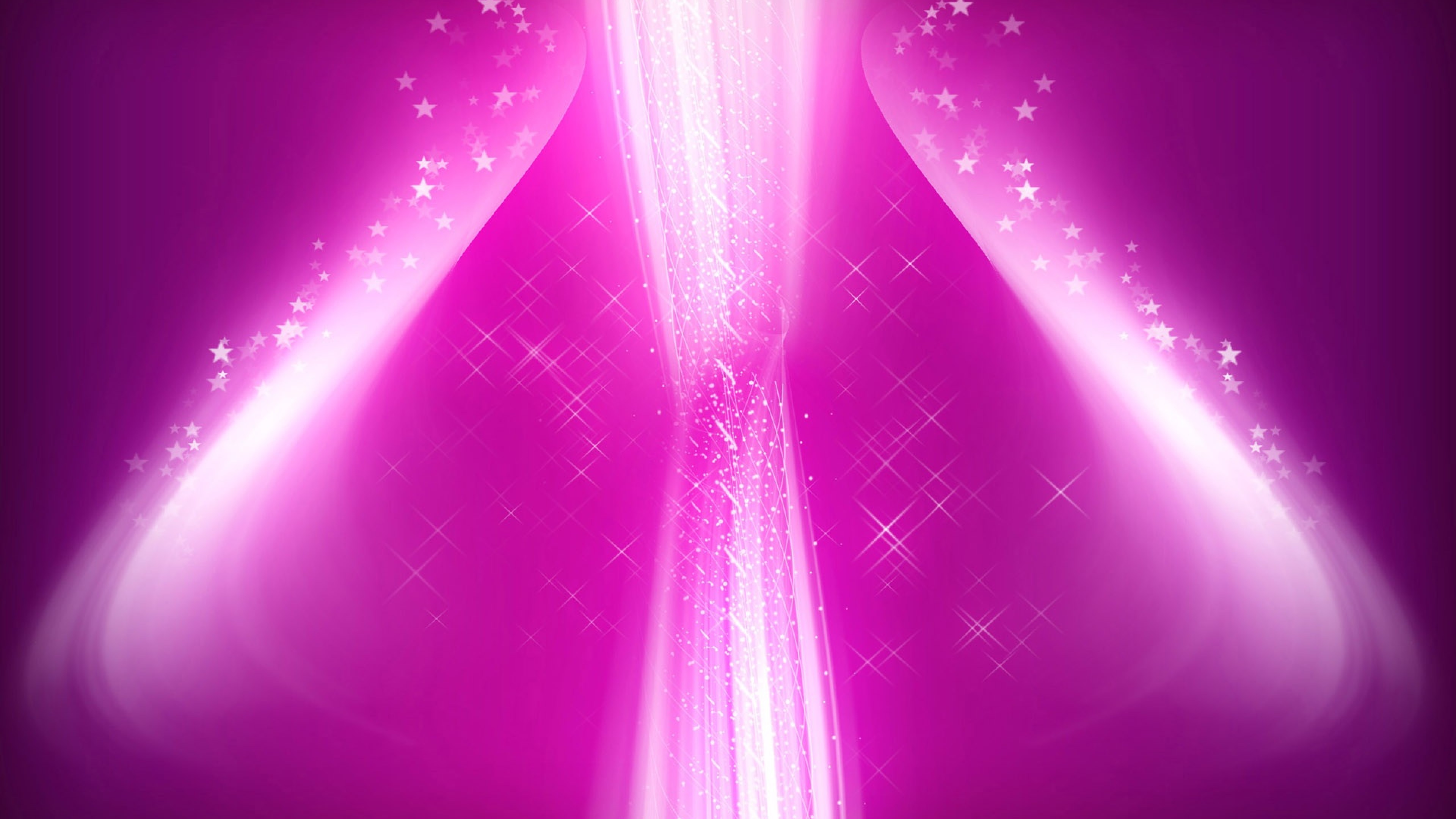 Green and Pink Light Illustration. Wallpaper in 3840x2160 Resolution