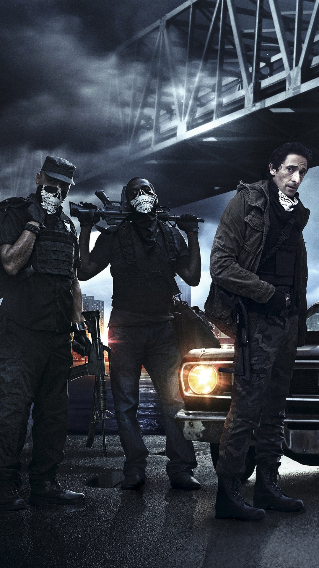 Hombre de Chaqueta Negra de Pie Junto al Hombre de Chaqueta Negra de Pie Junto al Coche Durante la Noche. Wallpaper in 1080x1920 Resolution