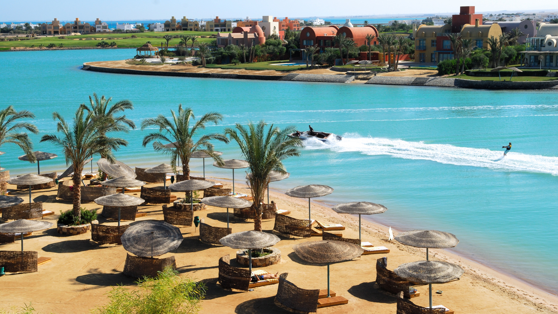 Vue Aérienne de la Plage Pendant la Journée. Wallpaper in 1920x1080 Resolution