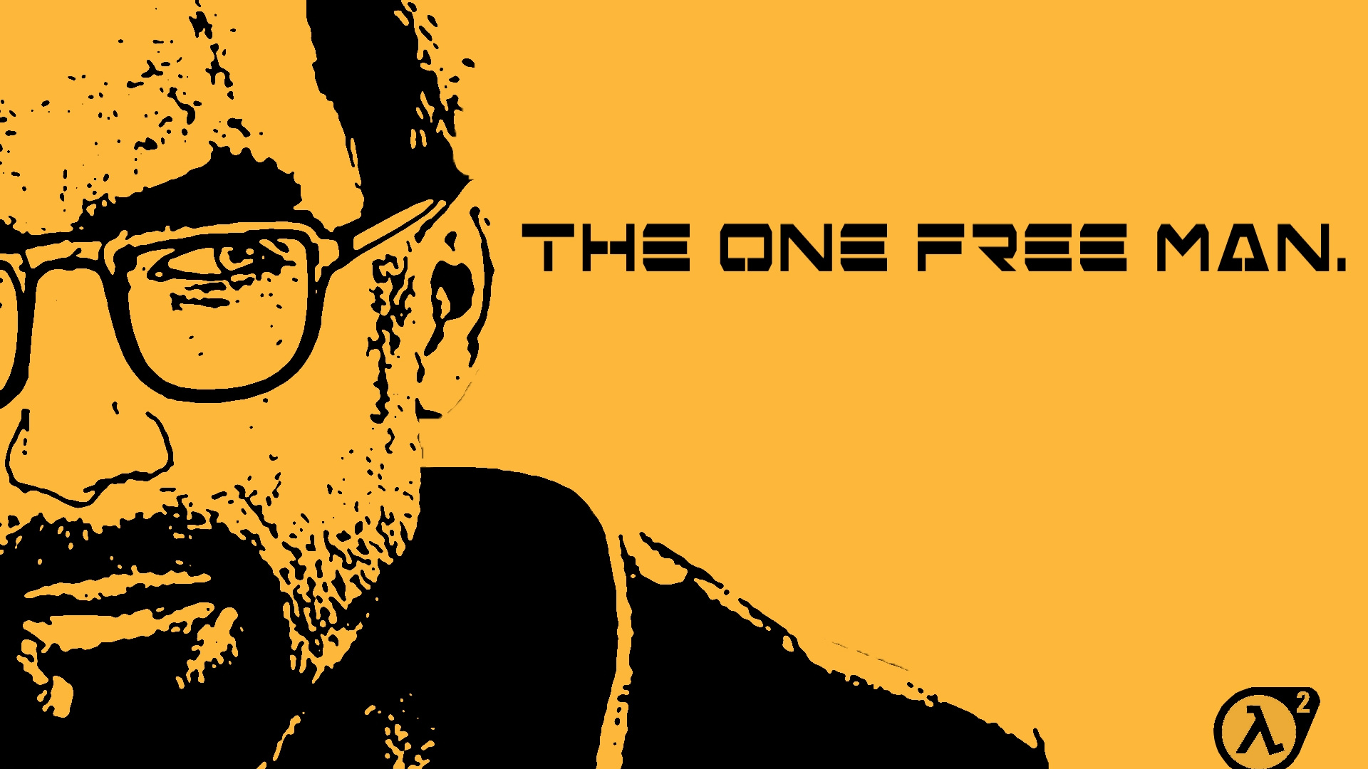 Half Life 2, Gordon Freeman, Amarillo, Ilustración, Diseño Gráfico. Wallpaper in 1920x1080 Resolution