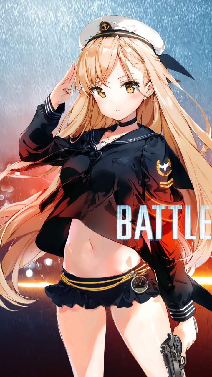 Braunhaarige Weibliche Anime-Figur. Wallpaper in 720x1280 Resolution