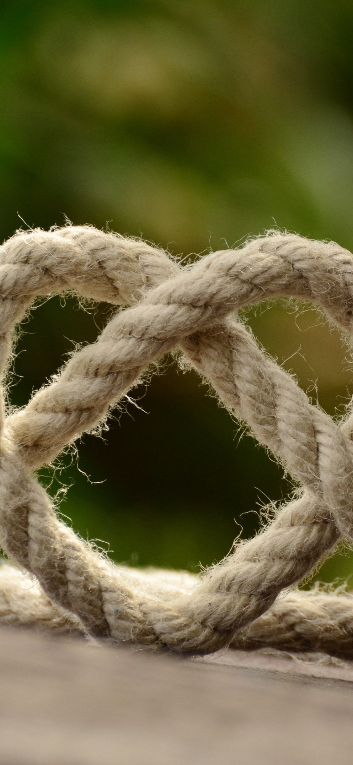 Knot, Rope, Wood, Shoe, Hardware Accessory. Wallpaper in 1125x2436 Resolution