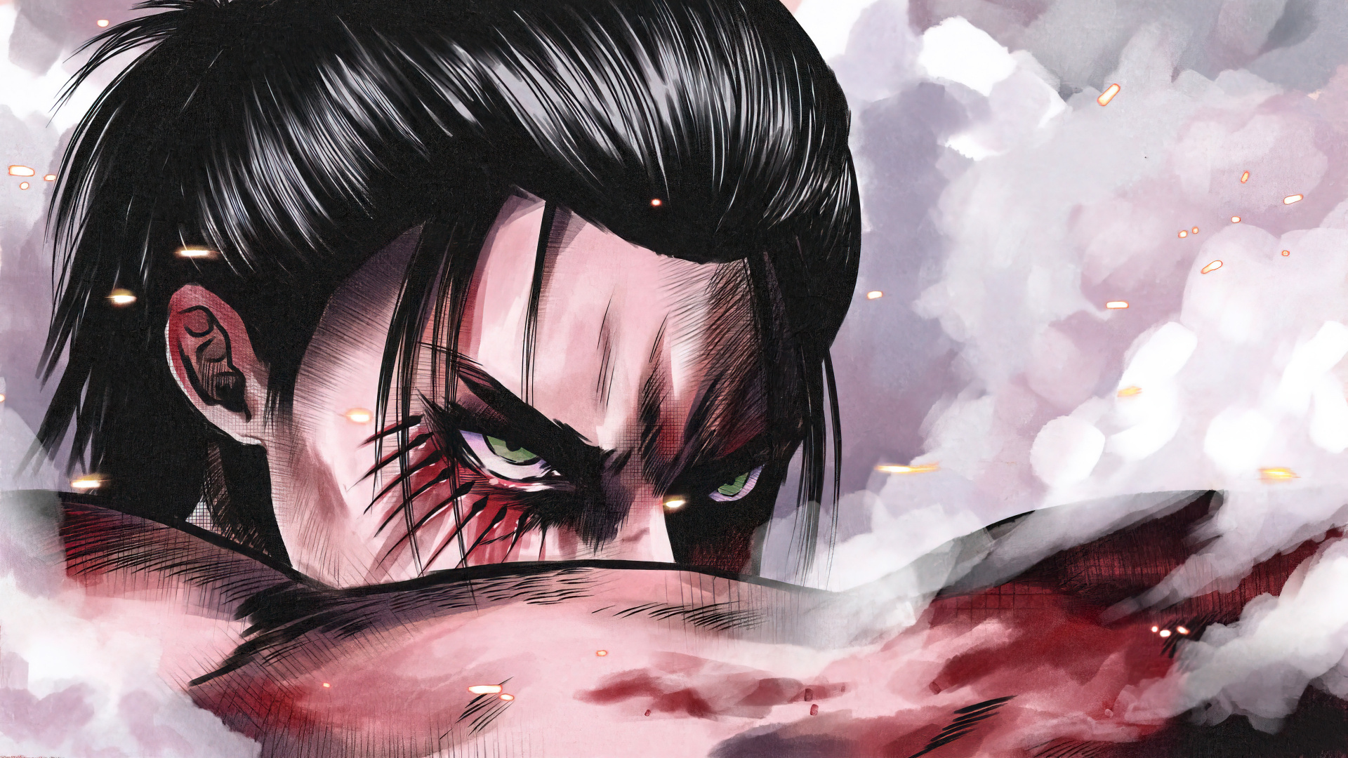 Eren Yeager, Mikasa Ackerman, Angriff Auf Titan, Geschichte Der Neuauflage, Poster. Wallpaper in 1920x1080 Resolution