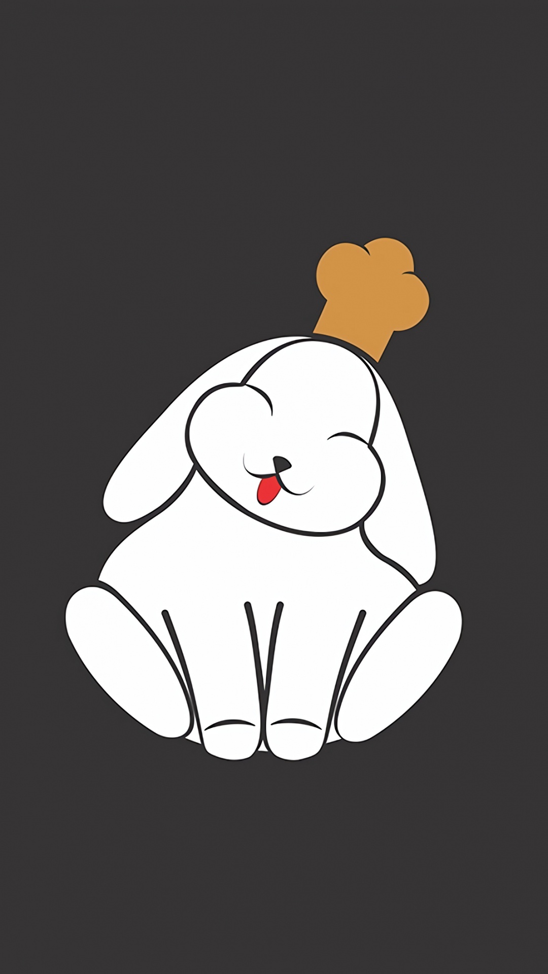 Illustration de Panda Noir et Blanc. Wallpaper in 1080x1920 Resolution