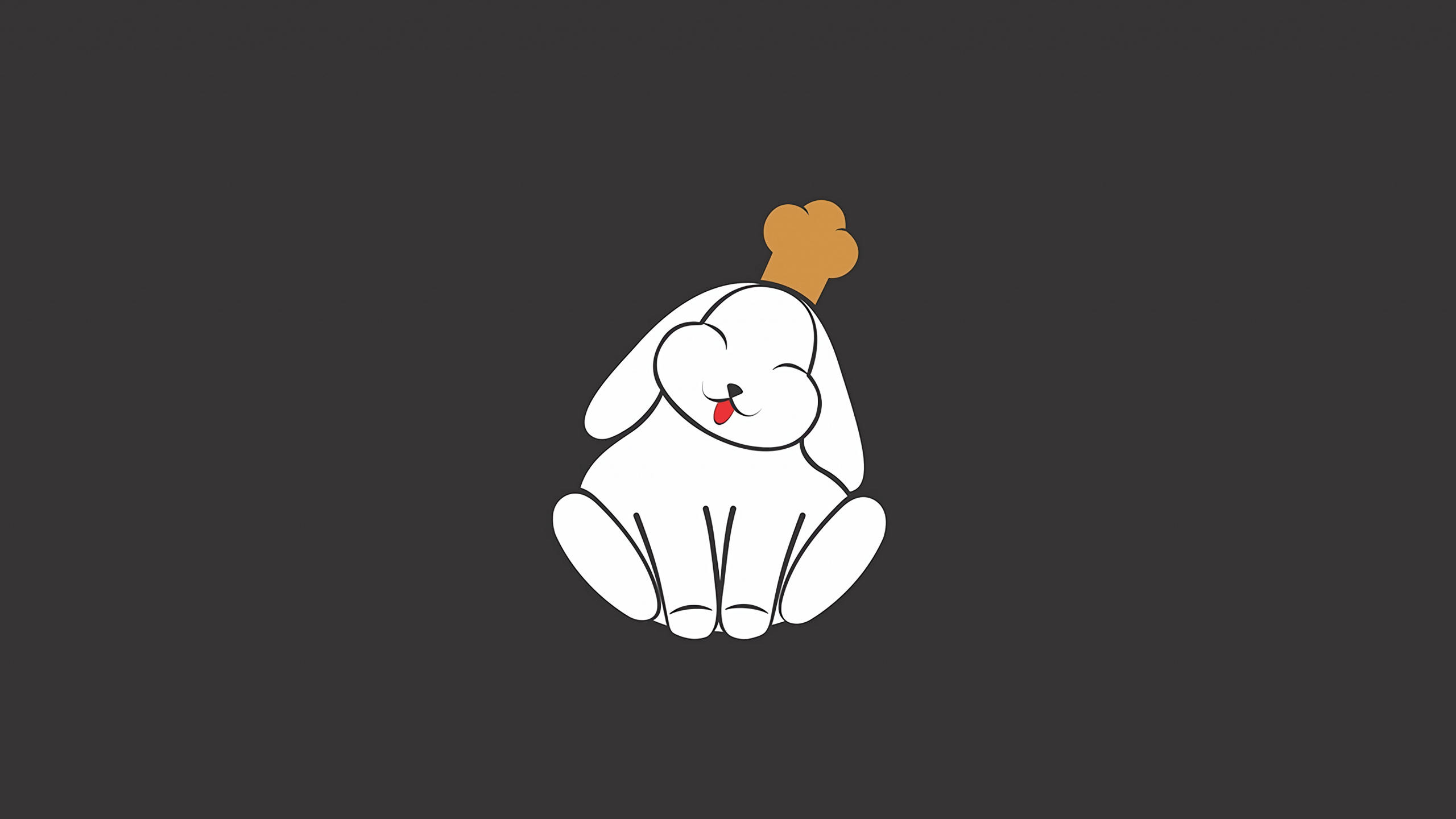 Illustration de Panda Noir et Blanc. Wallpaper in 2560x1440 Resolution