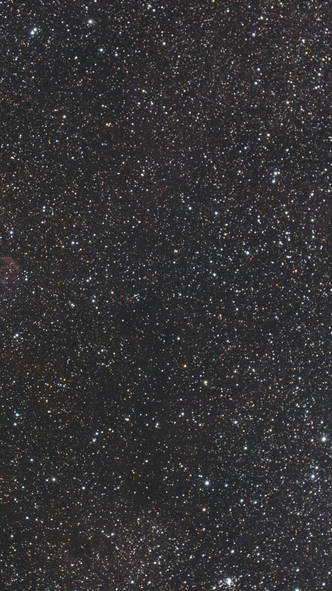 Galaxie et Étoiles Rouges et Noires. Wallpaper in 1080x1920 Resolution