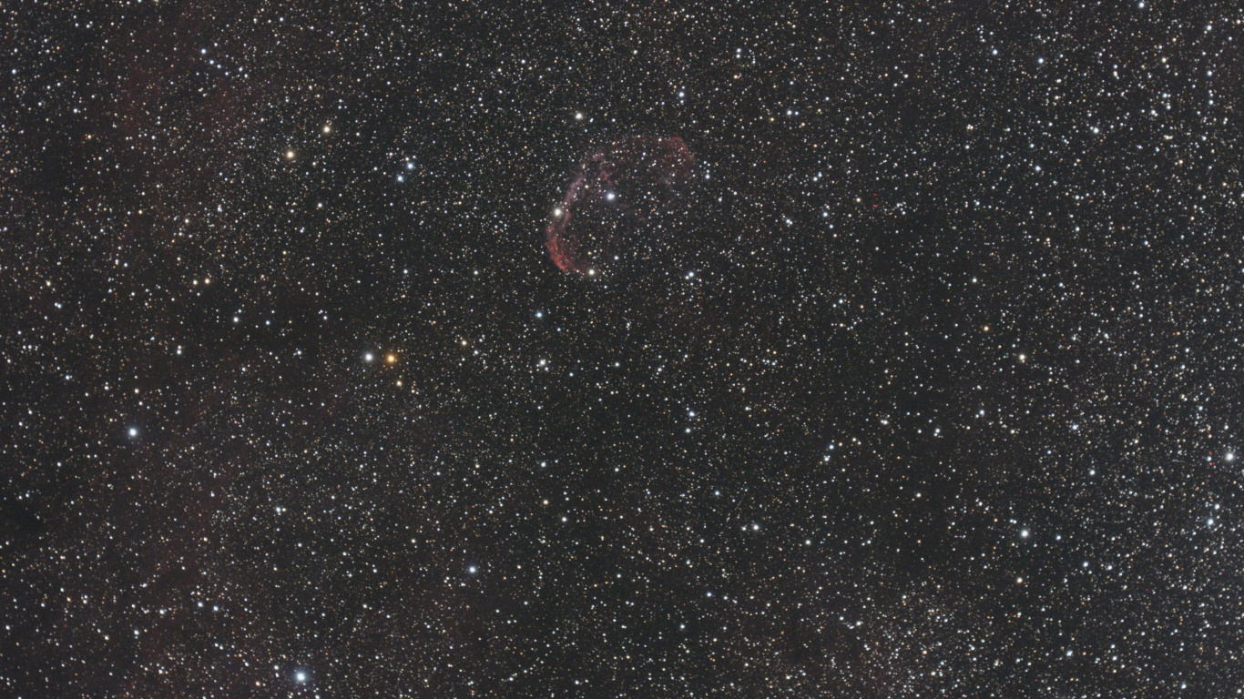 Galaxie et Étoiles Rouges et Noires. Wallpaper in 1366x768 Resolution