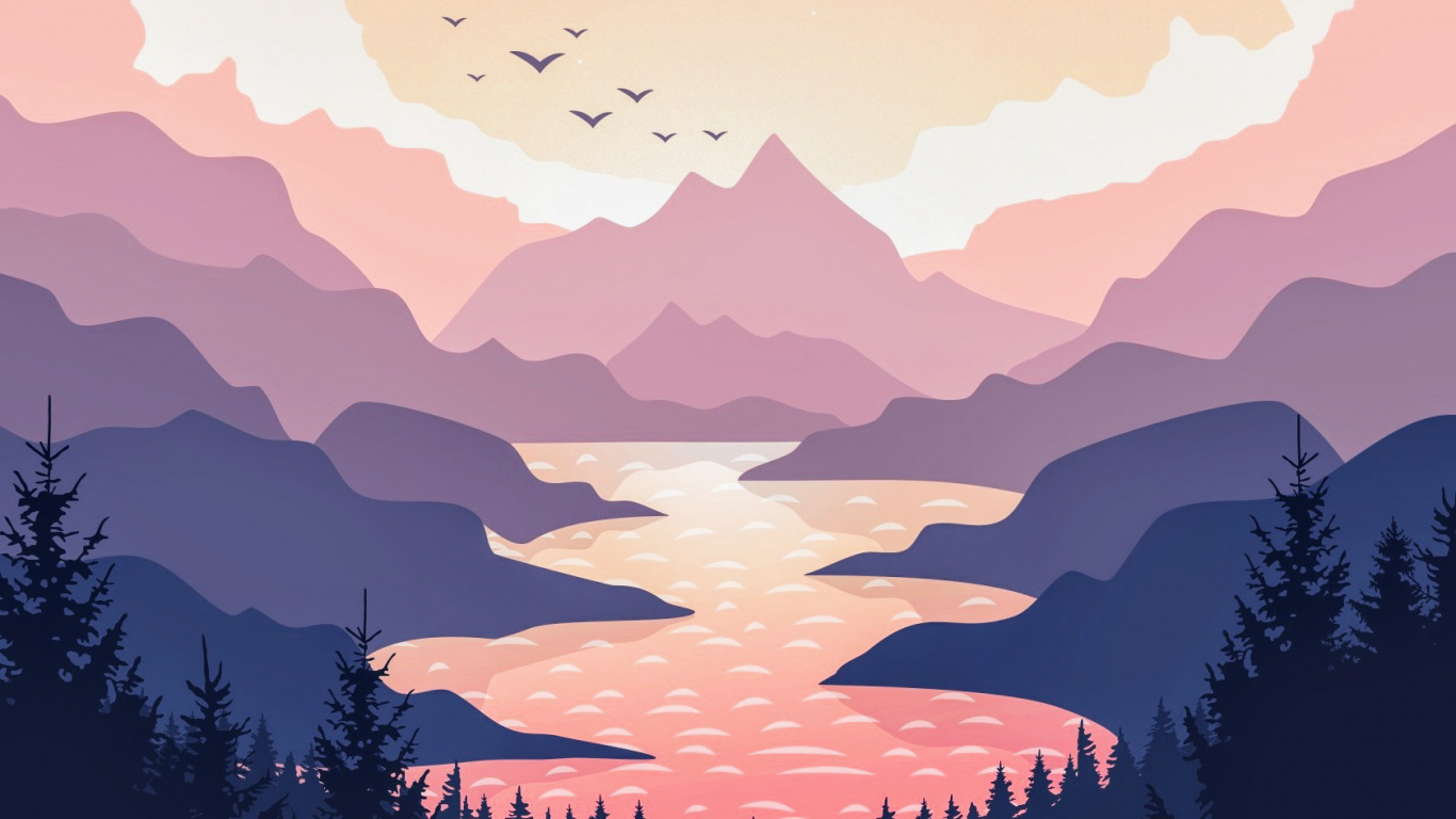 Smartphone, Atmosphere, Mountain, Afterglow, Cloud. Wallpaper in 1366x768 Resolution