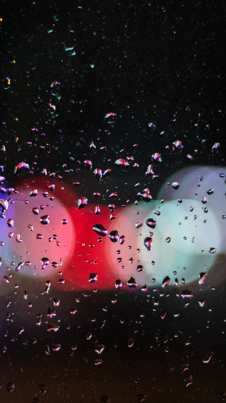 Éblouissement, Bokeh, Lumière, Eau, Pluie. Wallpaper in 750x1334 Resolution