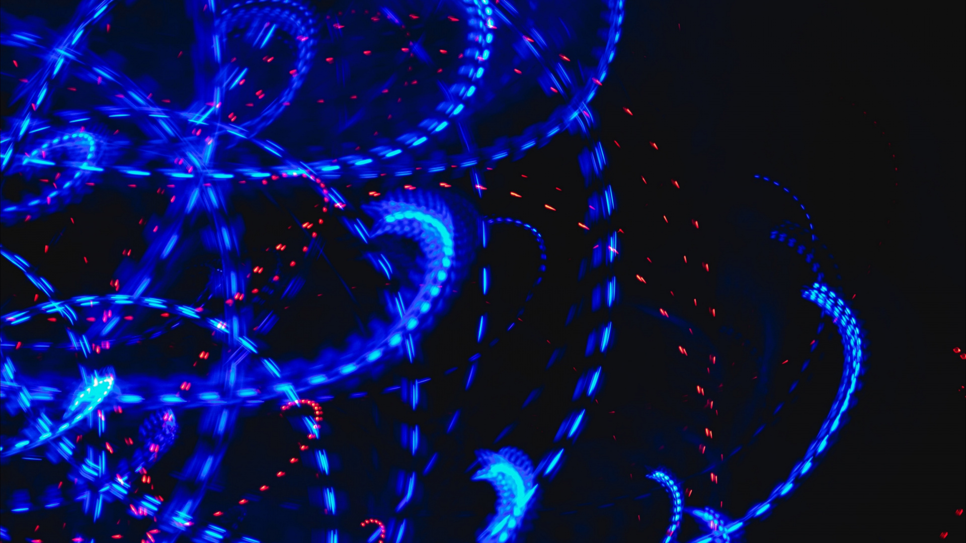 Blue and White Light Digital Wallpaper. Wallpaper in 1920x1080 Resolution