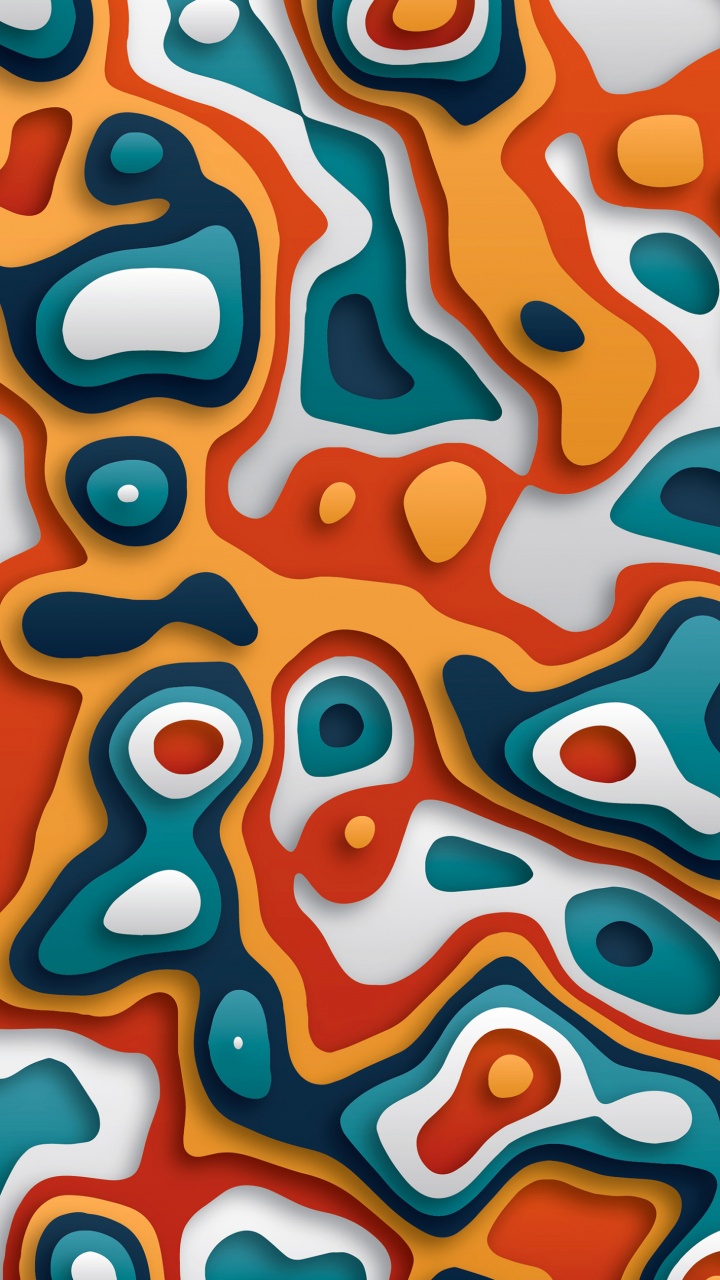 Ios, Äpfeln, Textil, Orange, Aqua. Wallpaper in 720x1280 Resolution