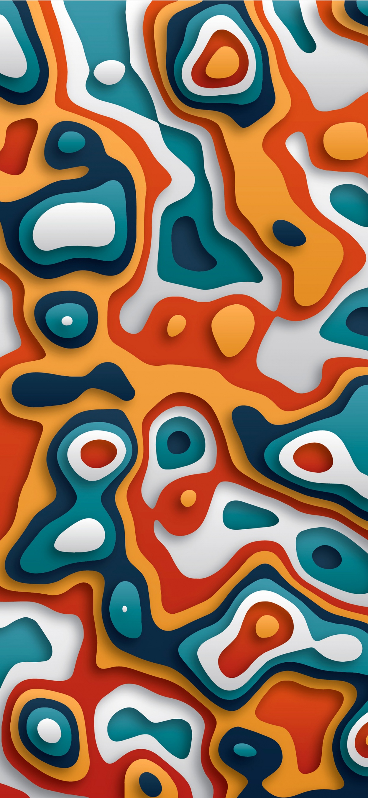 Ios, Apples, Textile, Orange, Aqua. Wallpaper in 1242x2688 Resolution