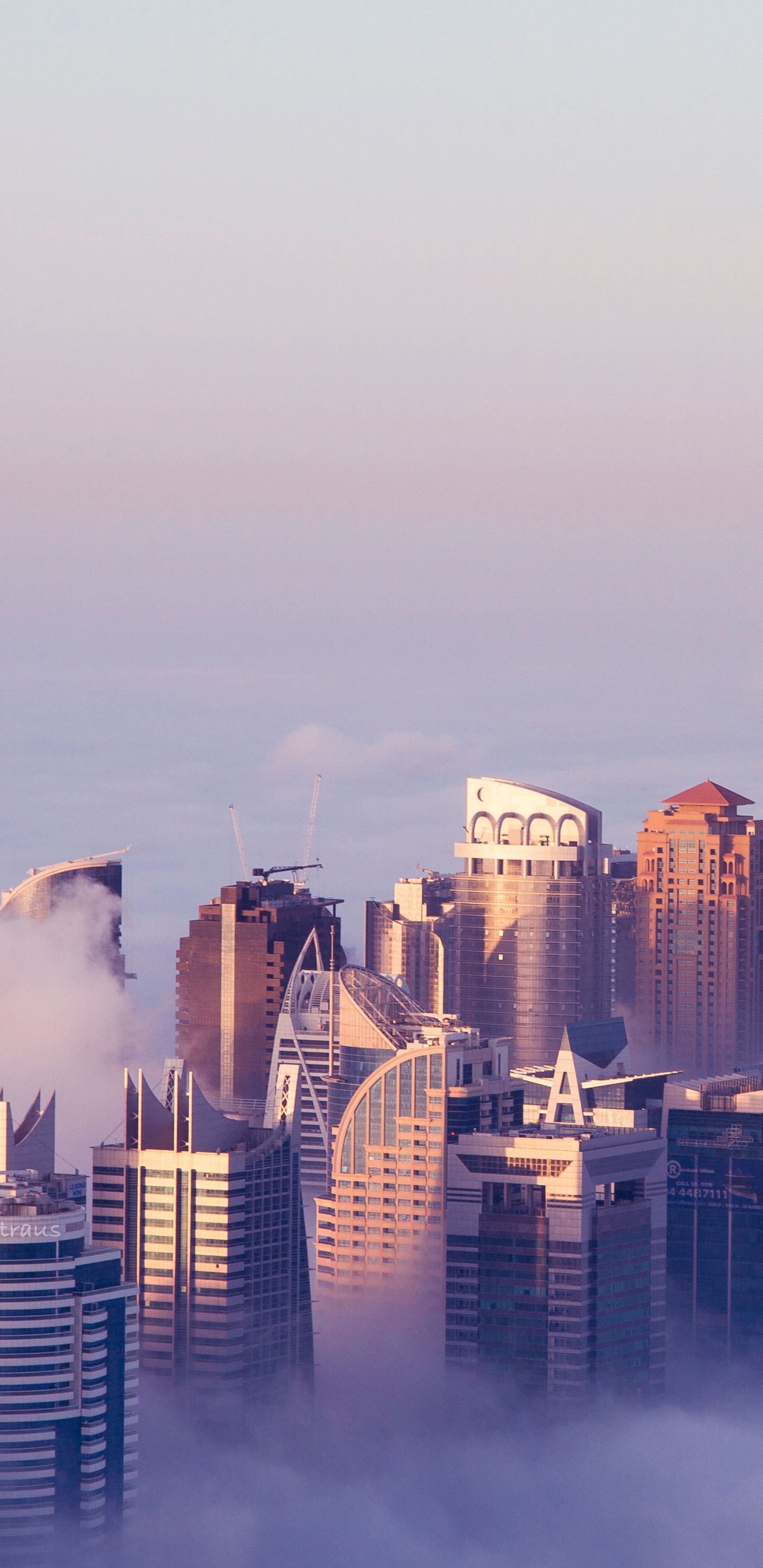 High Rise Buildings Under White Sky During Daytime. Wallpaper in 1440x2960 Resolution