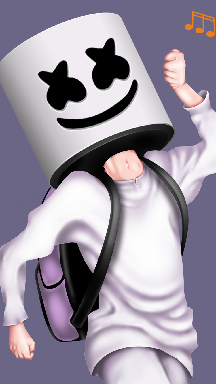 Allein, Musiker, Cartoon, Animation, Zeichentrickfilm. Wallpaper in 750x1334 Resolution