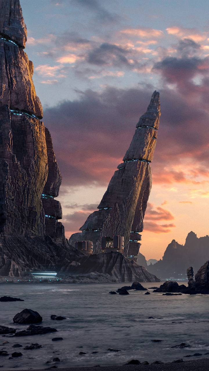 Sky, Menhir, Menhir Station, Formation, Spire. Wallpaper in 720x1280 Resolution