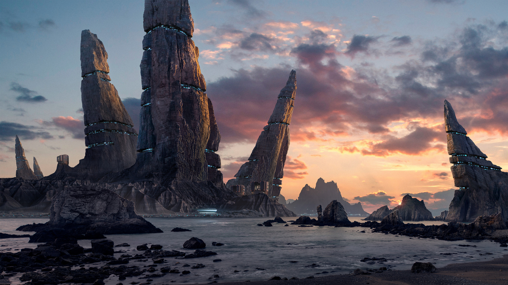 Spire, Espiral, Mar, Television, Pila. Wallpaper in 1920x1080 Resolution