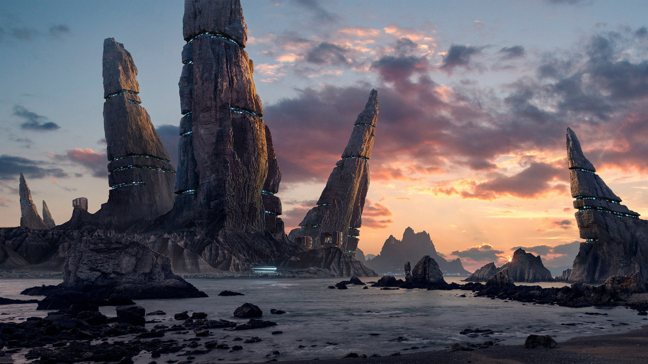 Spire, Espiral, Mar, Television, Pila. Wallpaper in 2560x1440 Resolution