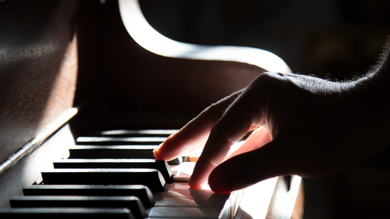 Piano, Pianist, Light, Musical Instrument, Musician. Wallpaper in 1366x768 Resolution