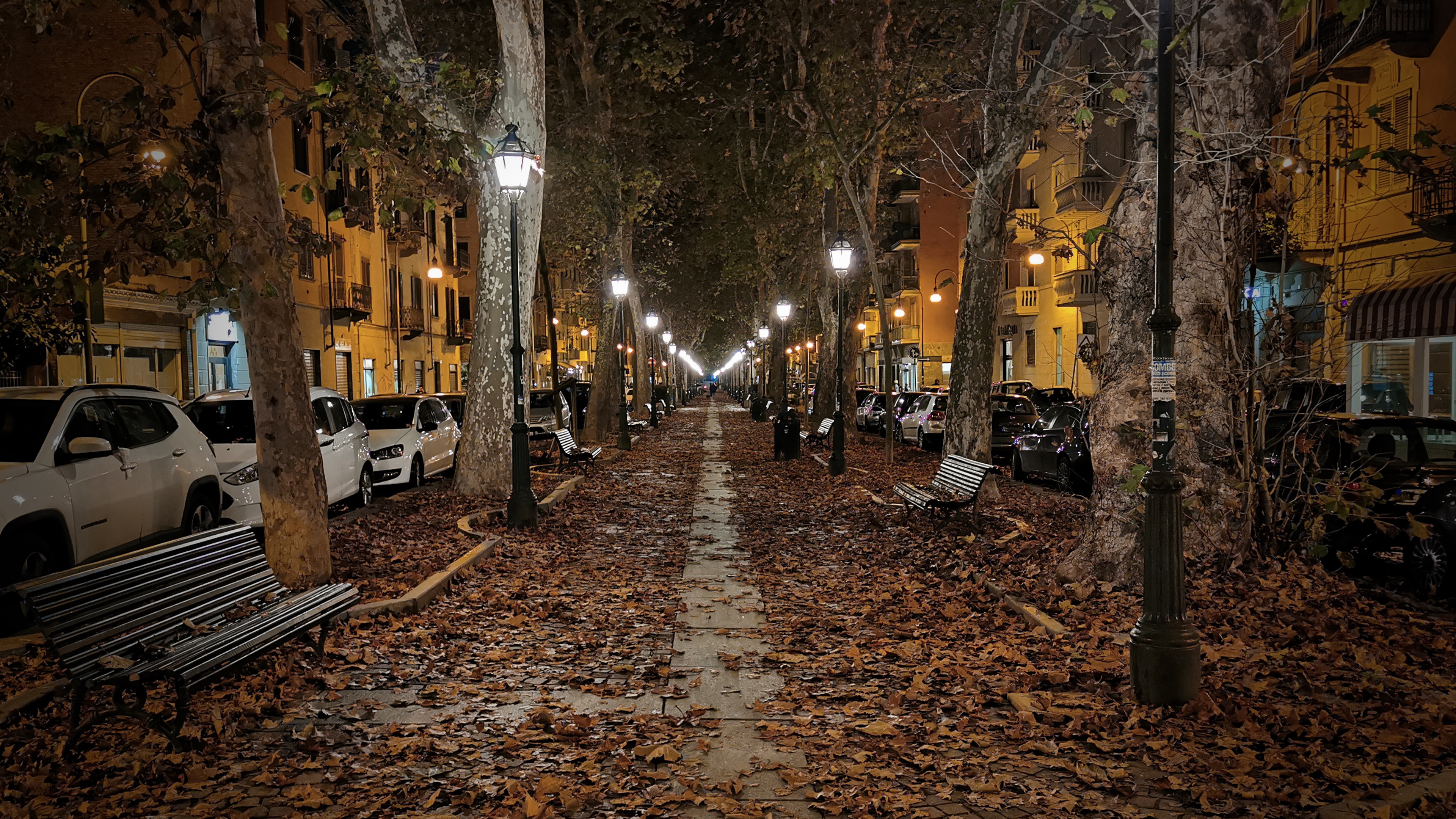 Nacht, Street Light, Fahrbahn, Blatt, Infrastruktur. Wallpaper in 3840x2160 Resolution
