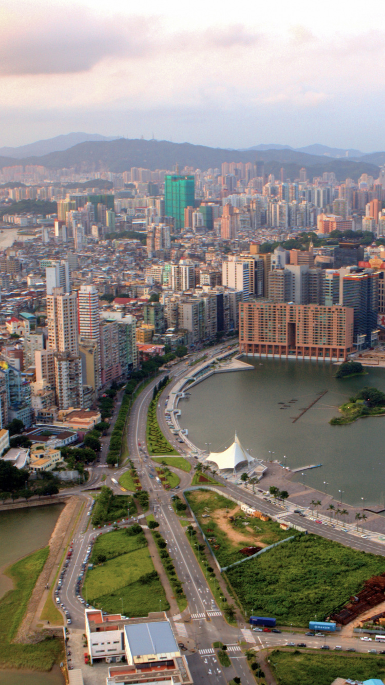 Aerial View of City Buildings During Daytime. Wallpaper in 750x1334 Resolution